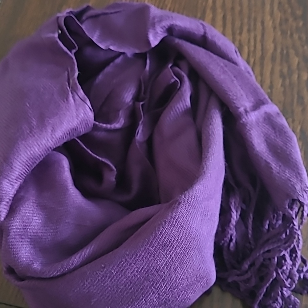Purple scarf